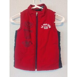 Us Polo Association Red Puffer Vest 3T Great Clean Shape Stylish Warm Outerwear